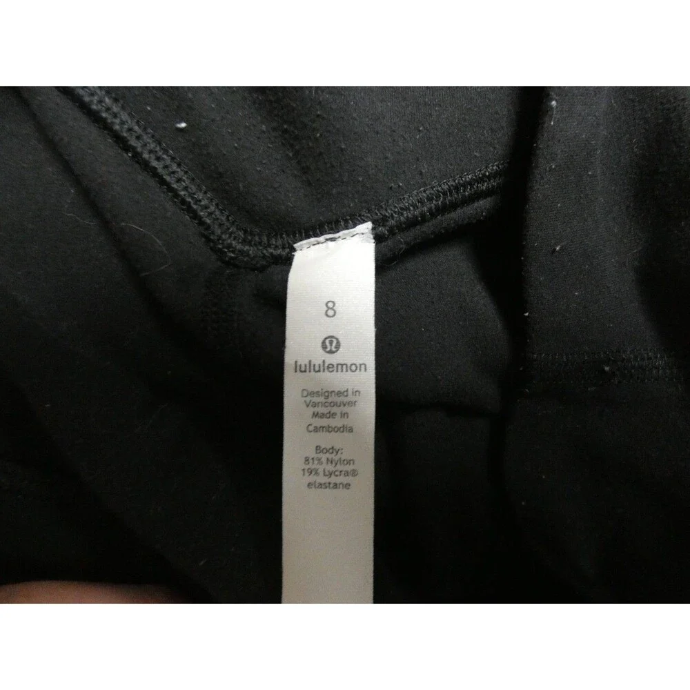 Lululemon Women's 8 Black Align Joggers Pockets Stretch High Waist